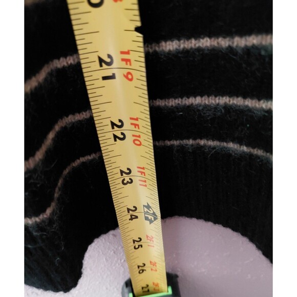 41 Hawthorn Womens XS 100% Cashmere Pull Over Dk Blue Tan Striped - Picture 7 of 7